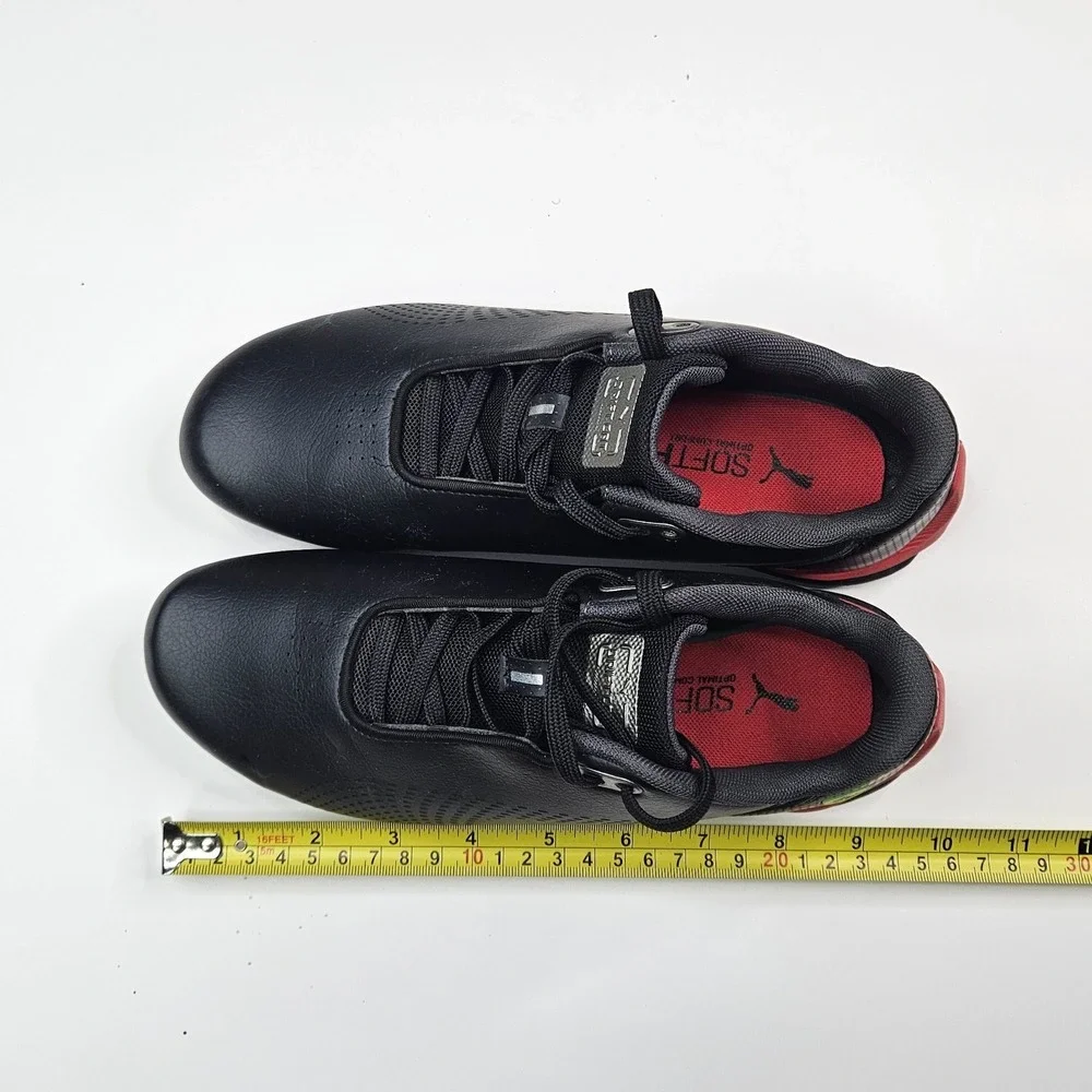 Puma Ferrari Drift Cat 5 Ultra II Black Red Sneakers Boys' Size 5.5C 307269-01